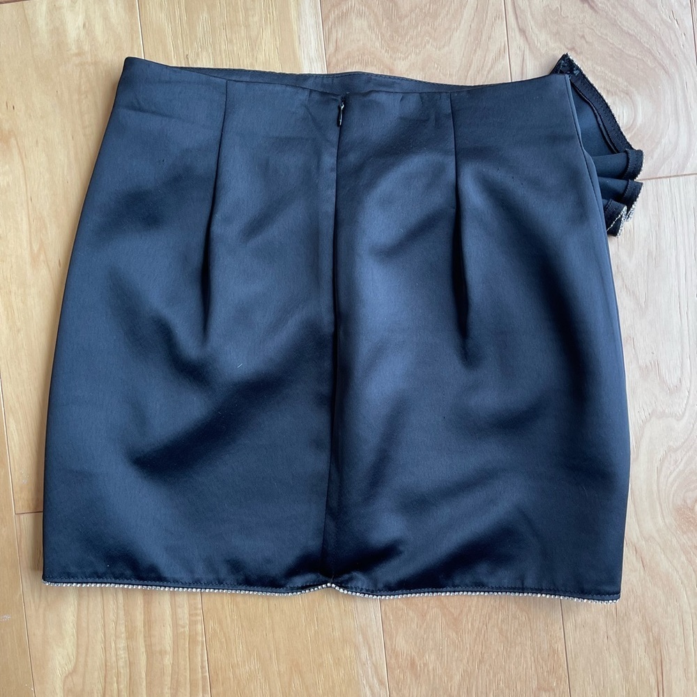 Zara Satin Embellished Mini Skirt - Picture 3 of 4